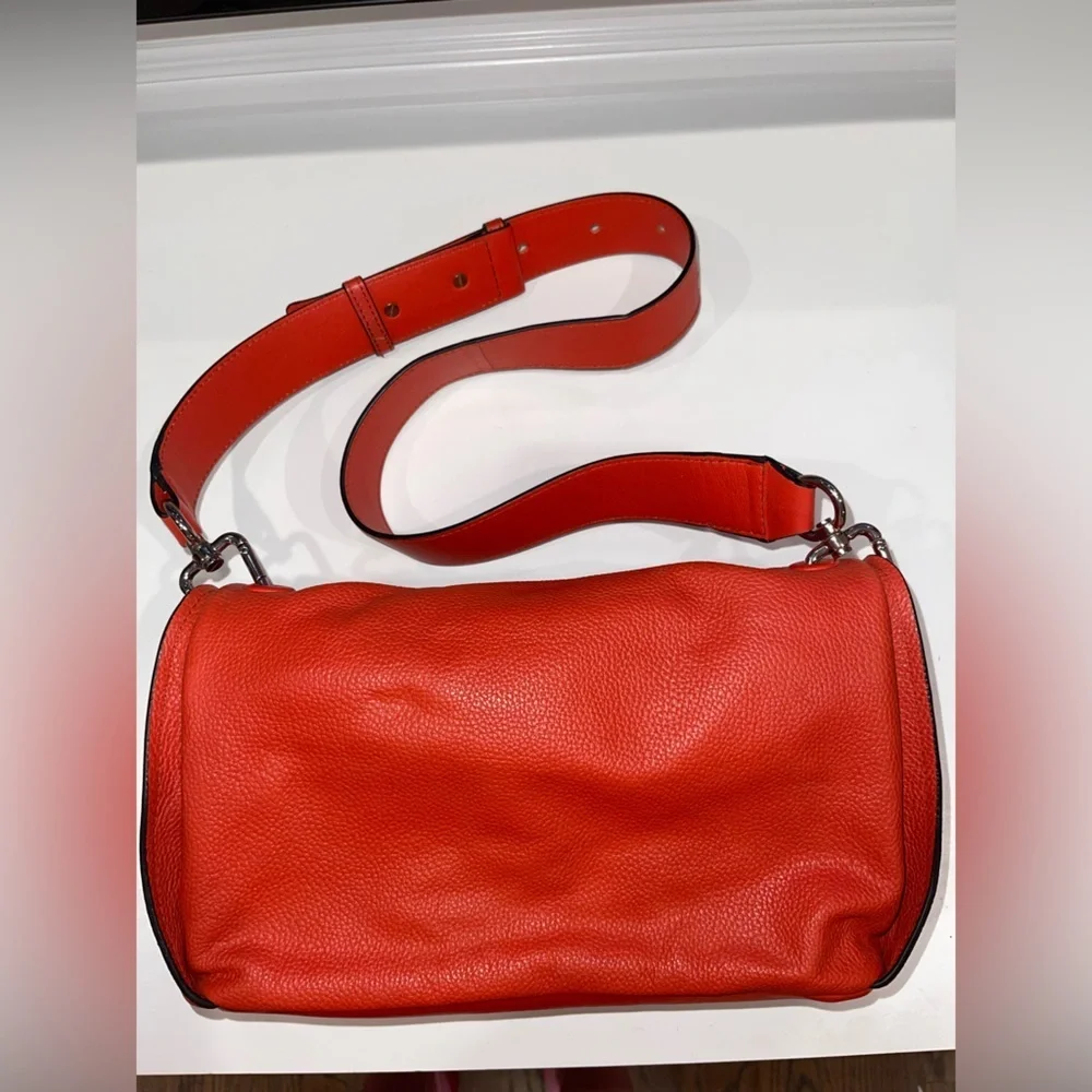 Liebeskind Ravenna Ring Bag in Orange Red Two Way Bag NWOT - Picture 3 of 14